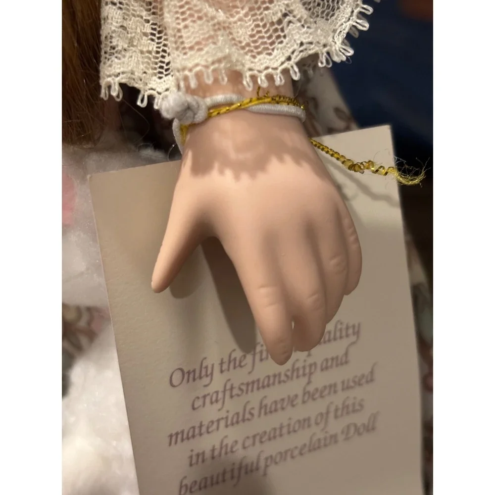 Collectible Memories Little Bo Peep Porcelain Doll with Lamb and Stand
